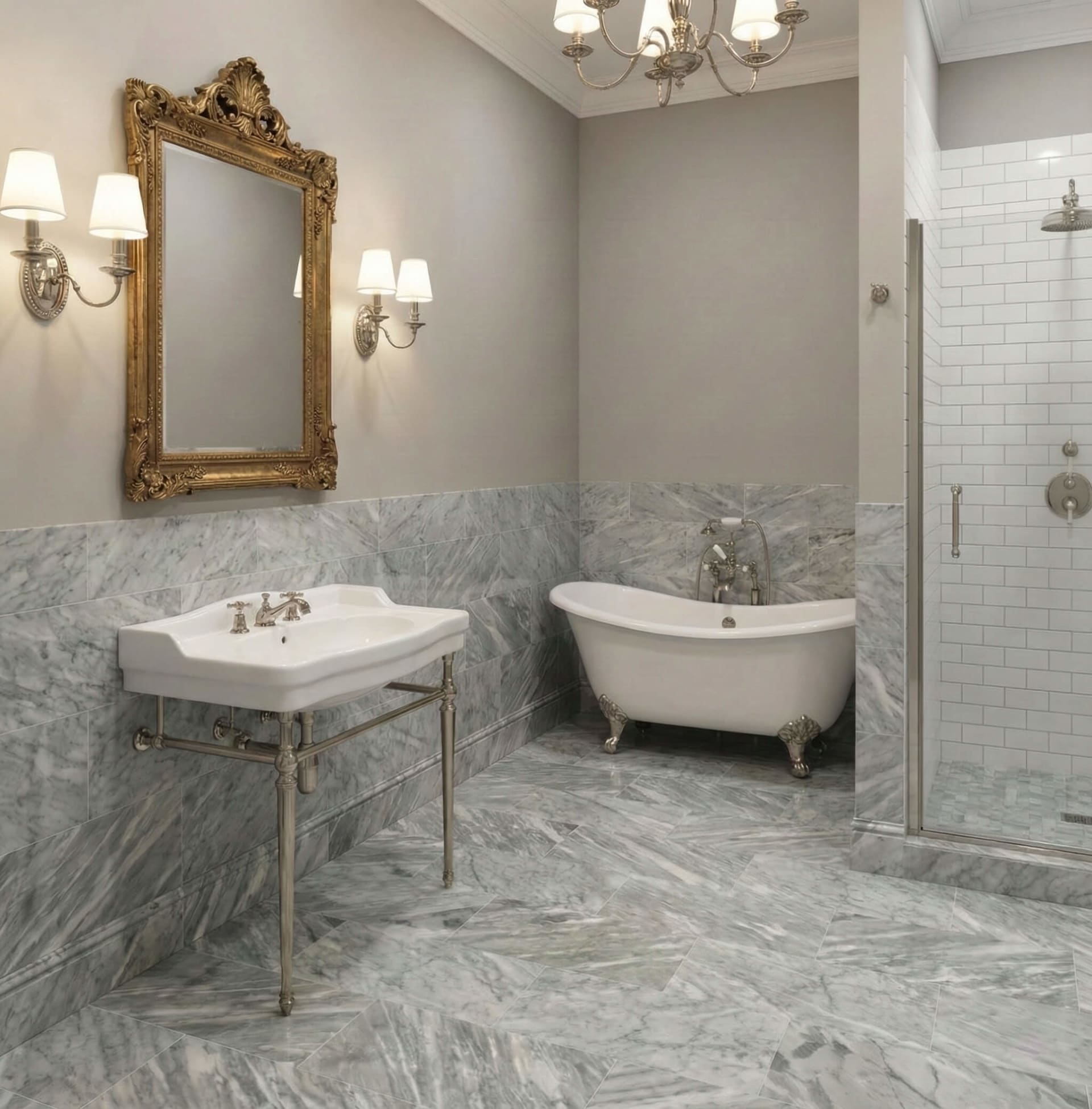 12X24 Inch Carrara Marble, Gray Marble, Natural Marble, For Wall And Floor, Polished Marble Tile view 19