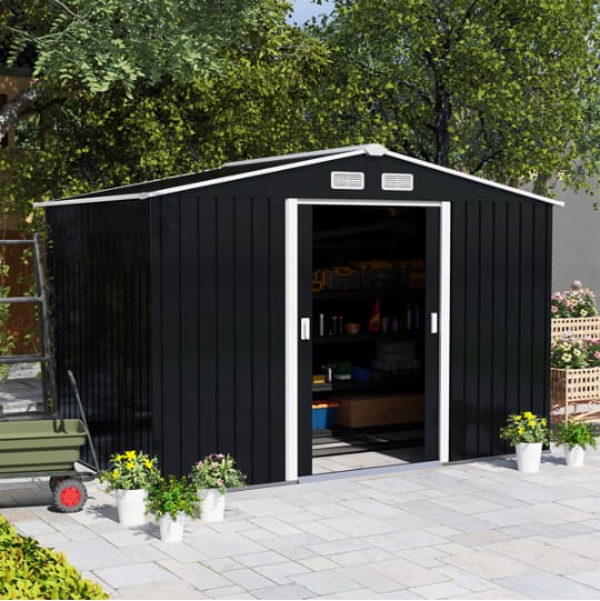 Outdoor Garden Storage Shed Tool House view 6