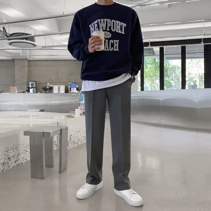 Trendy Straight Trousers Korean Version view 2