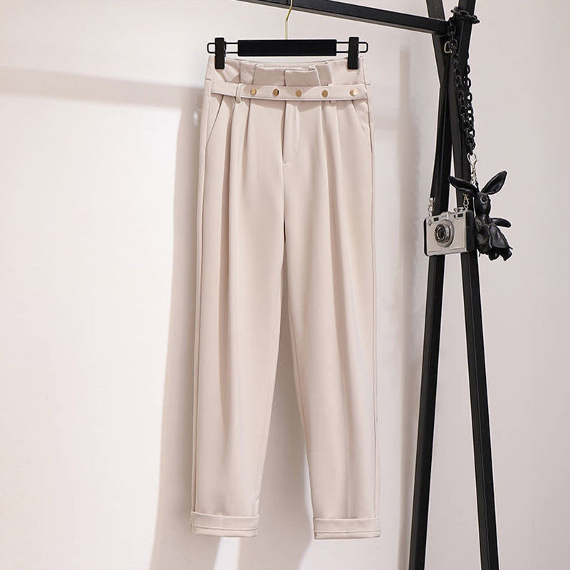 Shirt Jacket Casual Nine-point Pants Professional Two-piece Women view 6