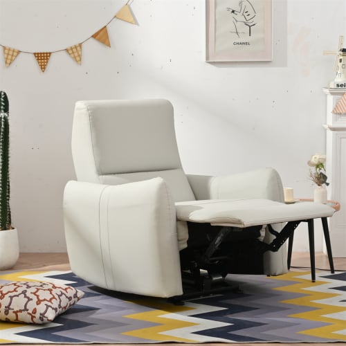 Wall Hugger Recliner,Power Recliner Chair,Electric Recliner For Living Room,PU Leather Reclining Armchair For Small Space,Reclining Sofa For Bedroom Apartment RV,with USB Port view 14