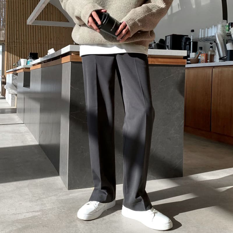 Trendy Straight Trousers Korean Version view 3
