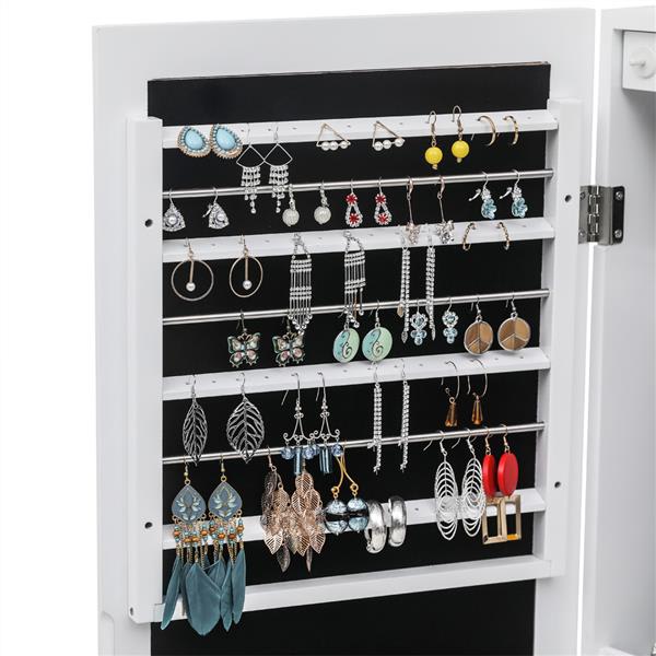 Non Full Mirror Wooden Wall Mounted Jewelry Storage Mirror Cabinet view 8