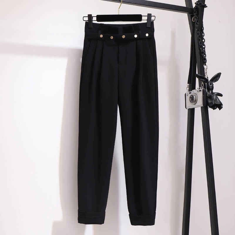 Shirt Jacket Casual Nine-point Pants Professional Two-piece Women view 1