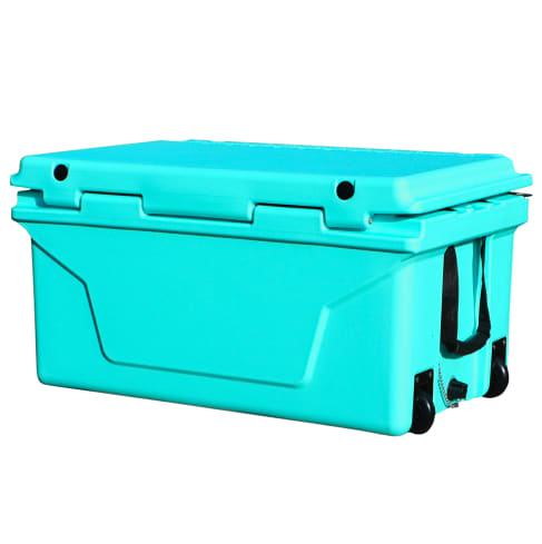 Hot Selling Blue Color 65QT Outdoor Cooler Fish Ice Chest Box Popular Camping Cooler Box view 14