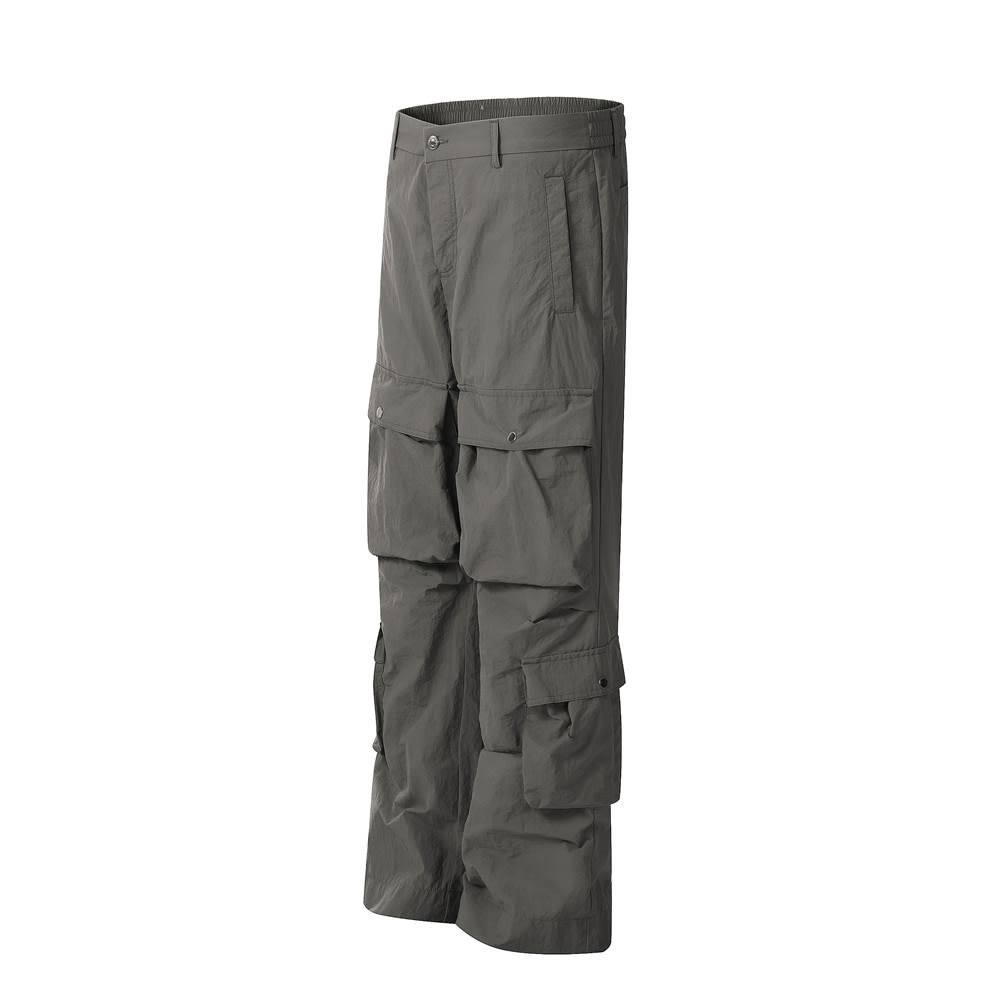 Multi-Pocket Workwear Casual Trousers For Men view 5