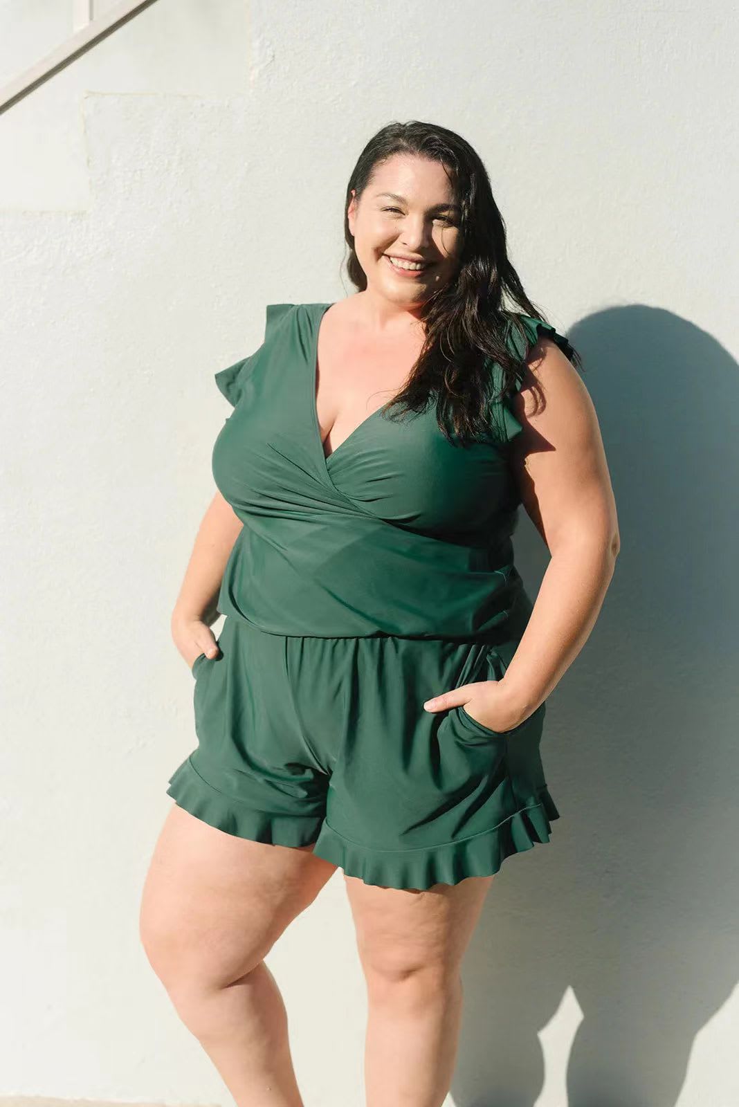 Summer Surfing Tight Spaghetti Straps Sleeveless Air Jumpsuit view 2