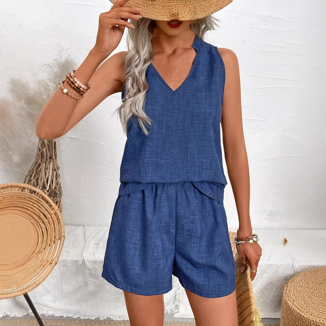 Sleeveless Vest Casual Shorts Fashion Suit view 5