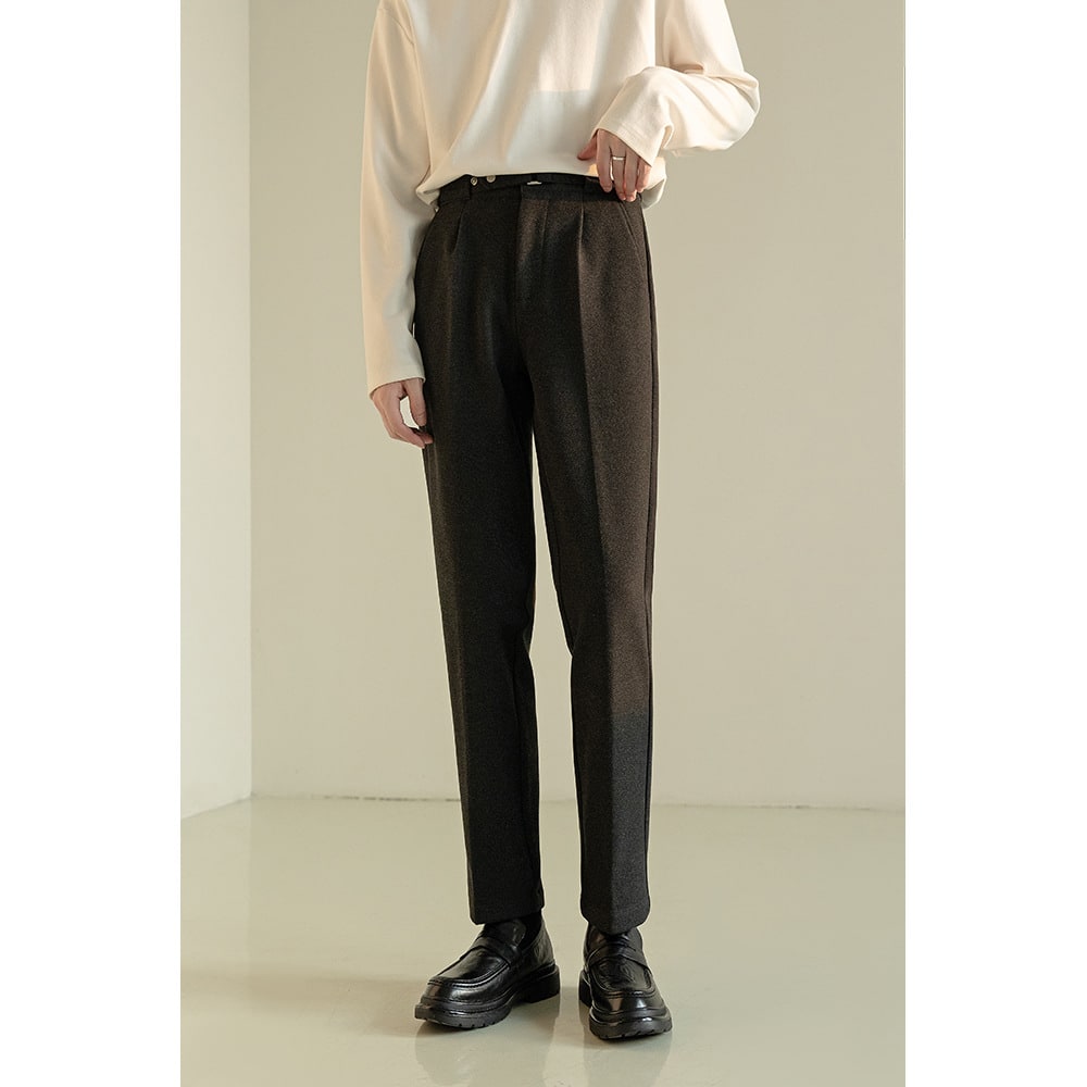 Woolen Suit Pants Korean Casual Lightly Mature Men's Clothing view 5
