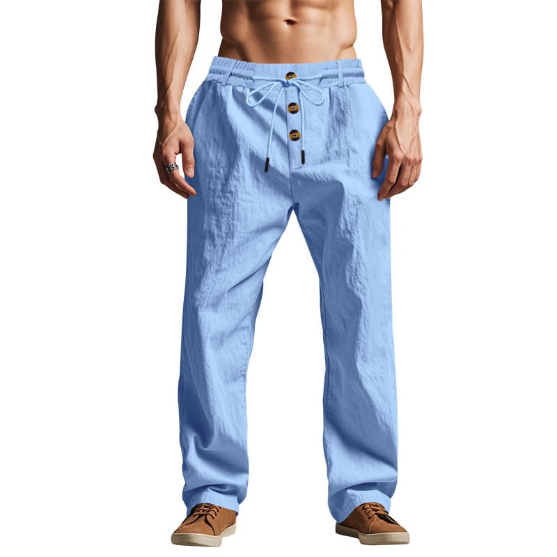 Men's Trousers Breathable Skin-Friendly Loose Fit Casual Beach Pants For Sports Summer view 6