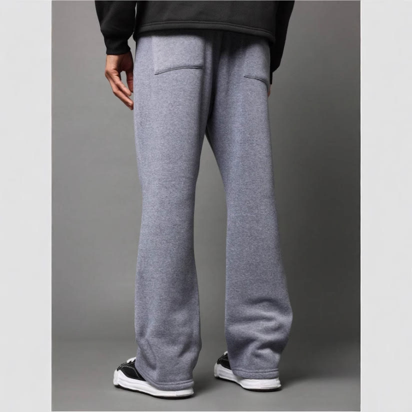 Men's Wide-leg Pants Autumn And Winter Solid Color All-matching Casual Pants view 3