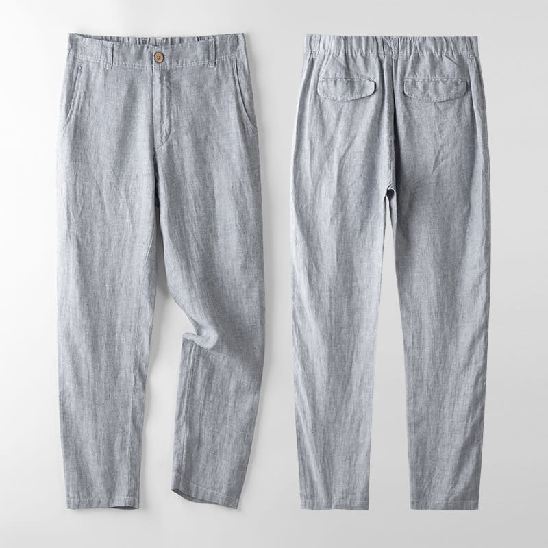 Spring And Summer Linen Men's Pants Thin Casual view 7