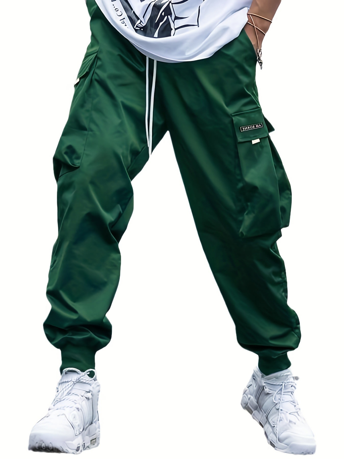 Multi-pocket Cargo Pants Men's Casual Hip-Hop Drawstring Trousers Outdoor Streetwear Sports Pant view 13