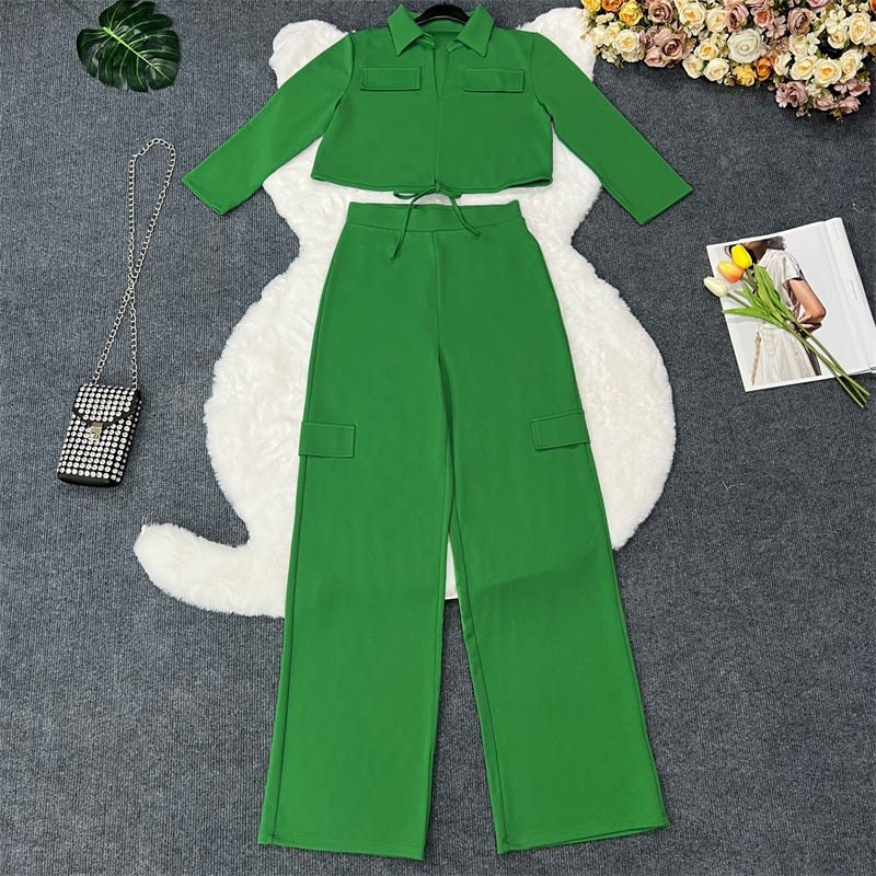 Women's Casual Cool Drawstring Two-piece Set view 7