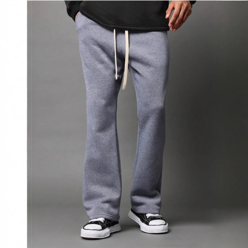 Men's Wide-leg Pants Autumn And Winter Solid Color All-matching Casual Pants view 5