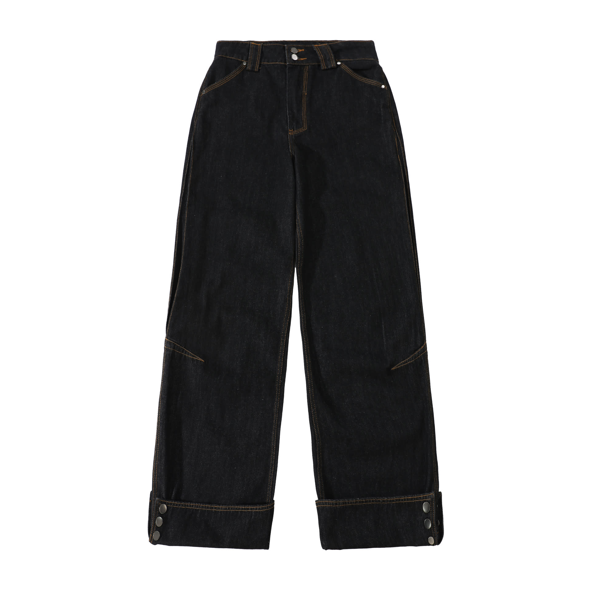 American Retro Heavy Industry Flanging Design Jeans
