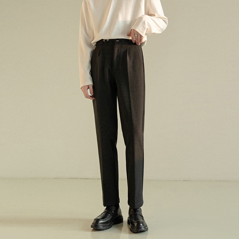 Woolen Suit Pants Korean Casual Lightly Mature Men's Clothing view 7