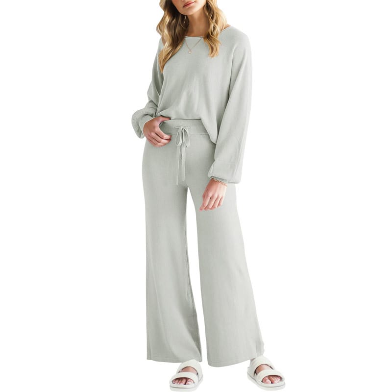 Casual Slimming Long-sleeved Trousers Thin Two-piece Suit view 1