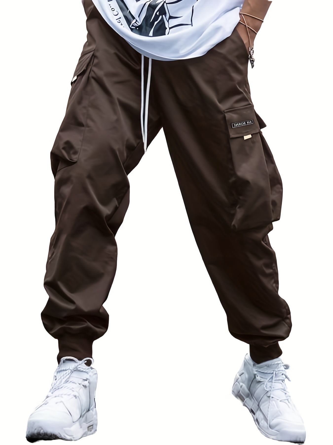 Multi-pocket Cargo Pants Men's Casual Hip-Hop Drawstring Trousers Outdoor Streetwear Sports Pant view 8