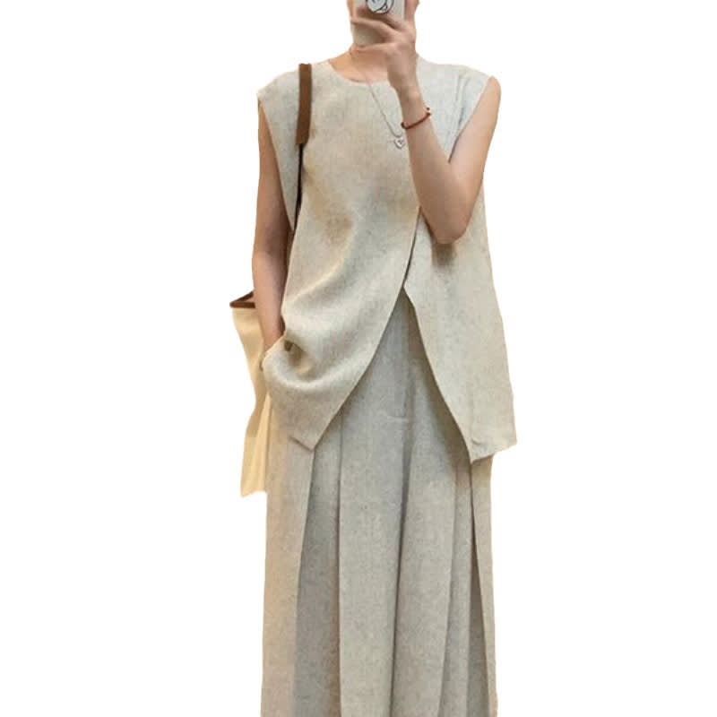 Women's Elegant Wear Casual Wide-leg Pants Suit view 5