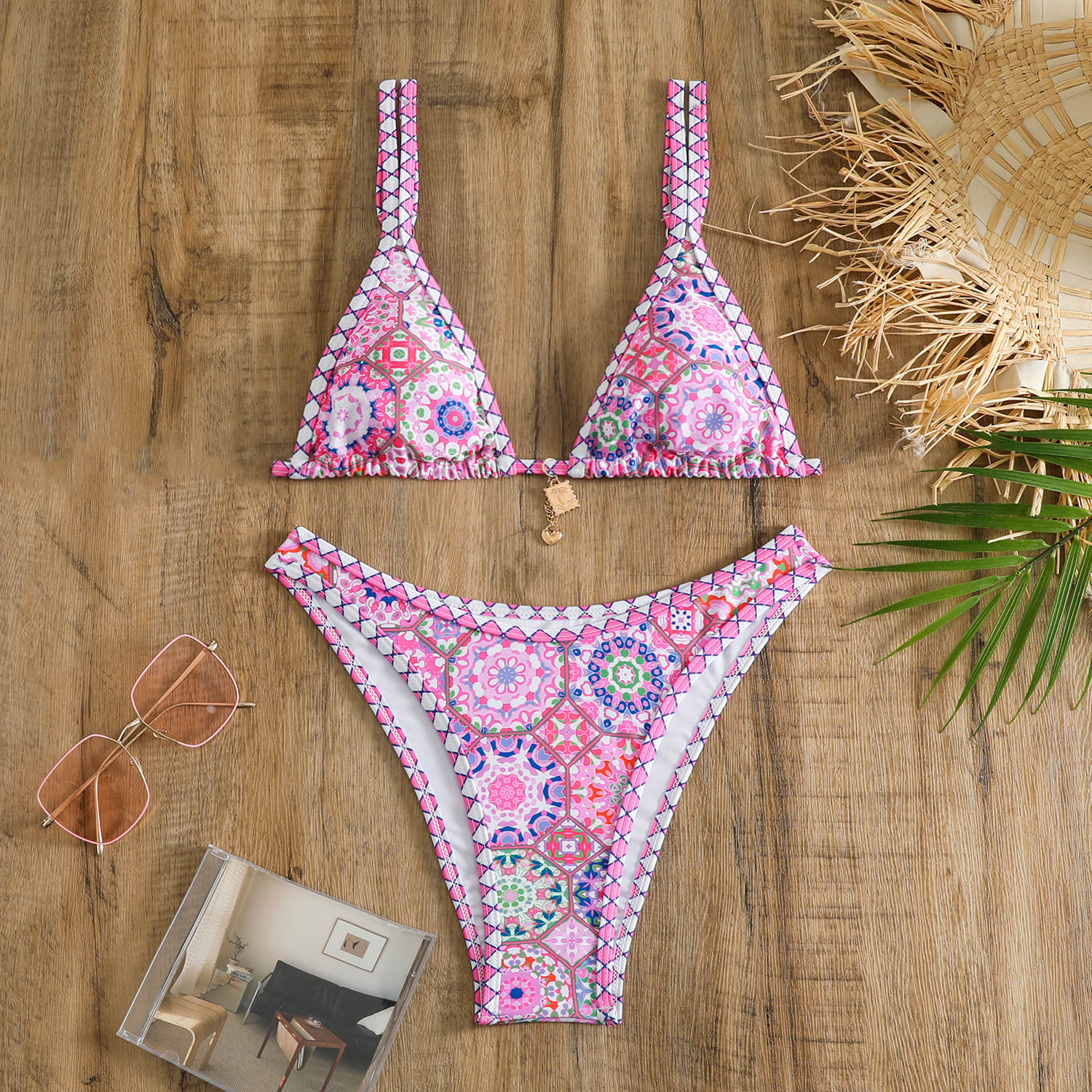 Women's Printed Split Casual All-match Bikini Suit view 2