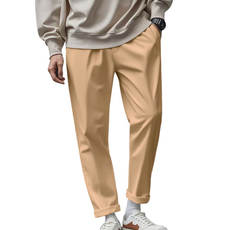 Men's Trousers With Pockets Casual Loose Comfortable Quick-drying Waist-tied Pants view 7