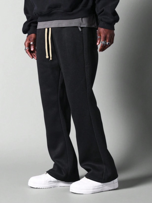 Men's Wide-leg Pants Autumn And Winter Solid Color All-matching Casual Pants view 1