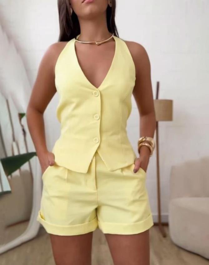 Cross-border Sleeveless Vest Casual Suit Women's Clothing view 9
