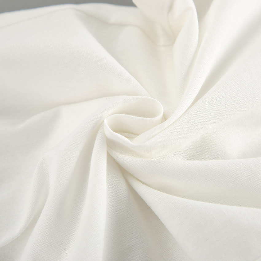 White Cotton Linen Sleeveless V-neck Vest Pants Suit view 29
