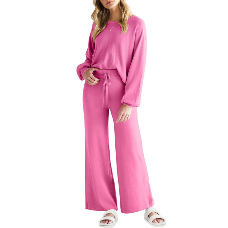 Casual Slimming Long-sleeved Trousers Thin Two-piece Suit view 3