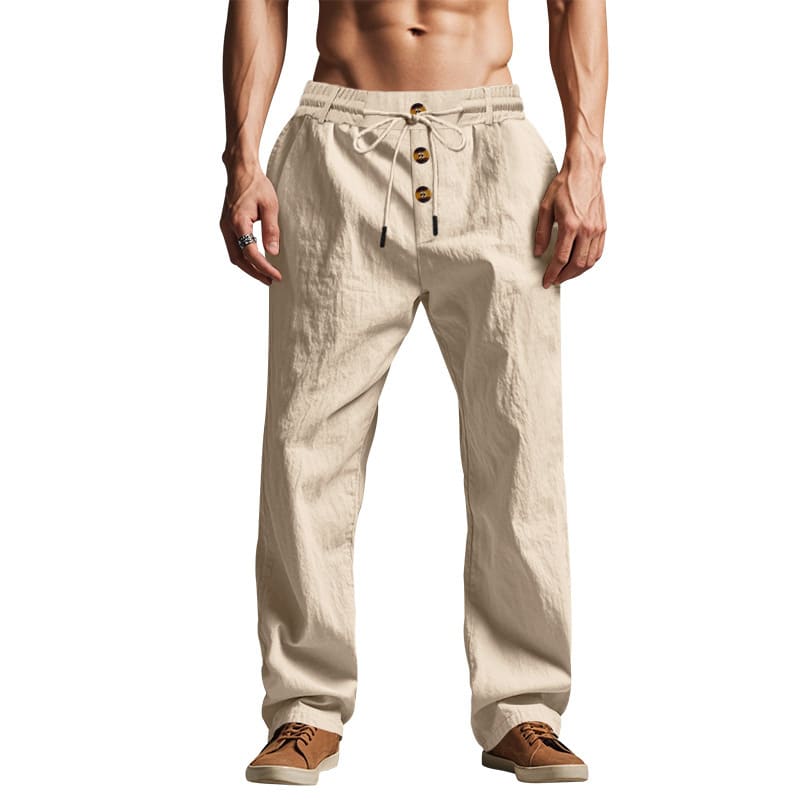 Men's Trousers Breathable Skin-Friendly Loose Fit Casual Beach Pants For Sports Summer view 13