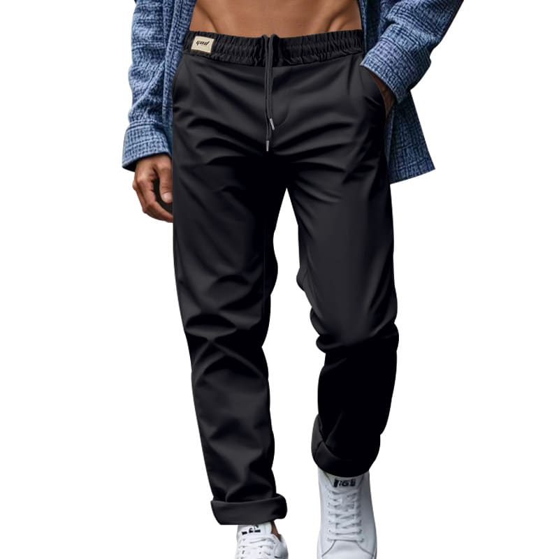 Men's Trousers With Pockets Casual Loose Comfortable Quick-drying Waist-tied Pants view 11