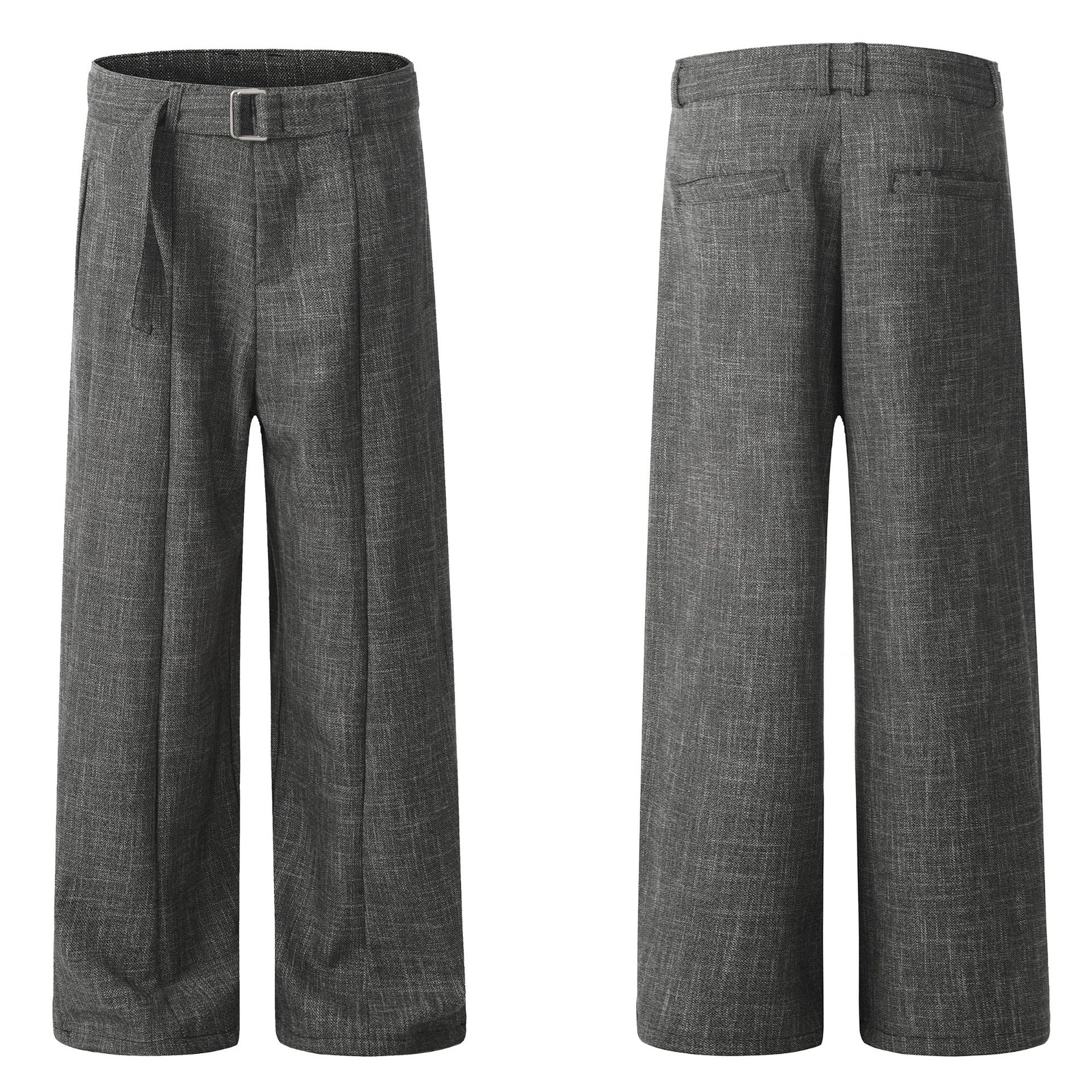 Neutral High-grade Design Suit Pants Loose Straight view 1