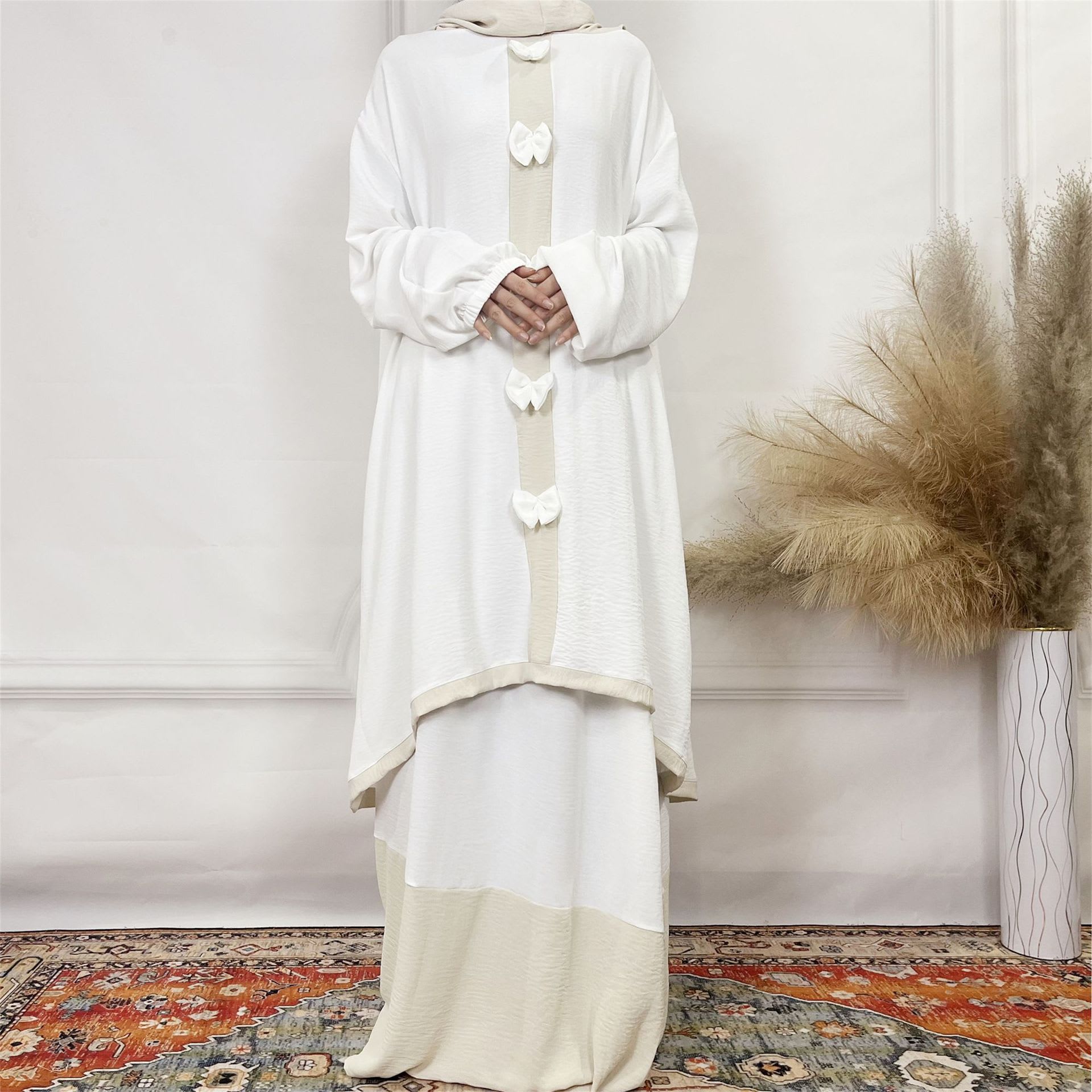 Women's Double-layer Hat Long Sleeve Skirt Suit view 3