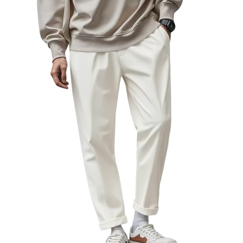 Men's Trousers With Pockets Casual Loose Comfortable Quick-drying Waist-tied Pants view 10