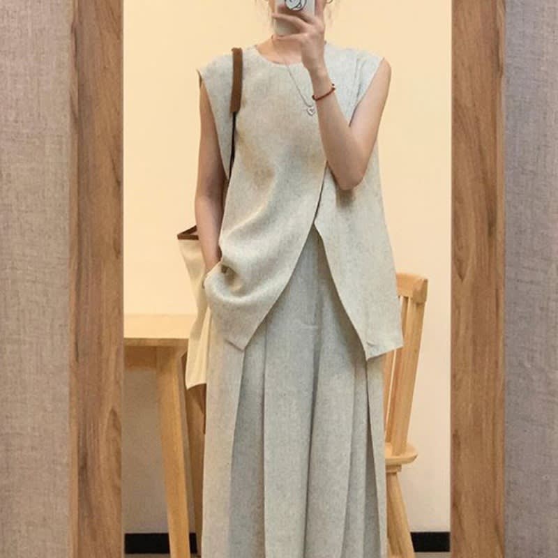 Women's Elegant Wear Casual Wide-leg Pants Suit view 4