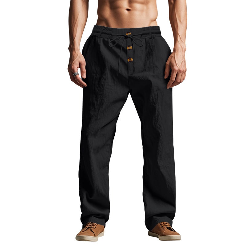 Men's Trousers Breathable Skin-Friendly Loose Fit Casual Beach Pants For Sports Summer view 16