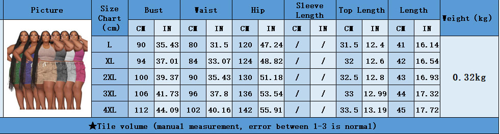 Plus Size Suit Printing Casual Vest Shorts Set view 25