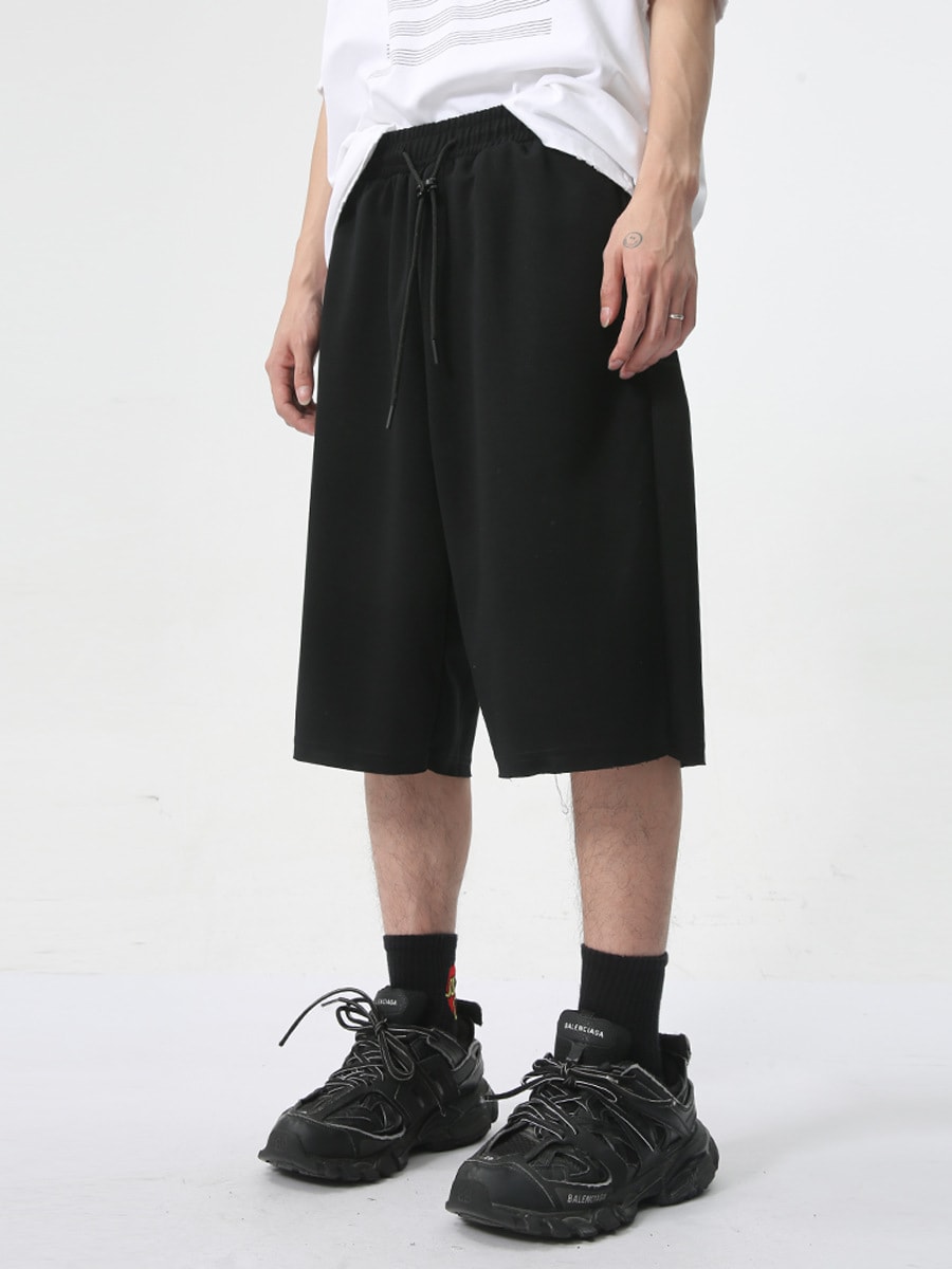 Men's Simplicity Solid Color Casual Shorts view 3