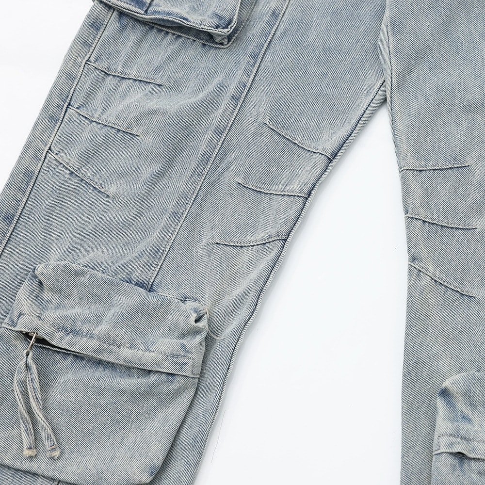 Multi-Pocket Workwear Jeans For Men And Women view 8