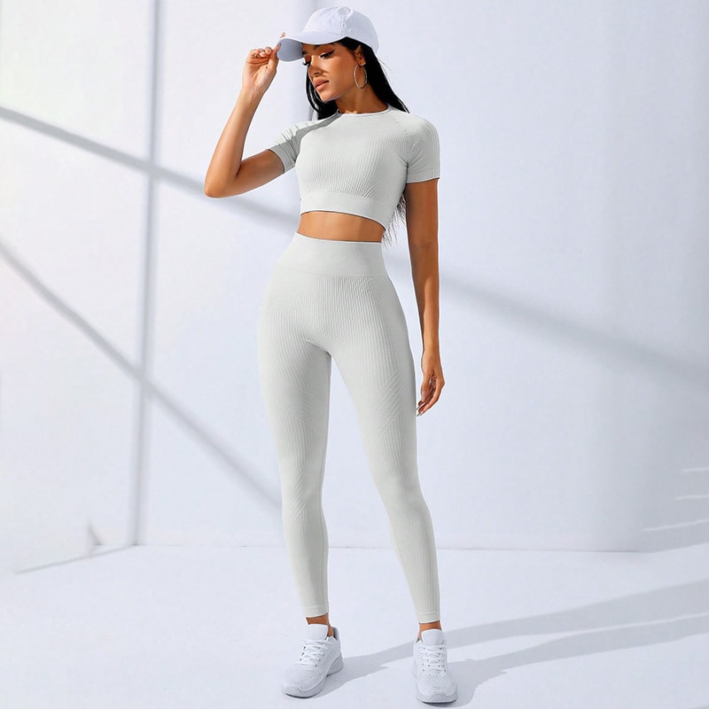 Yoga Clothes Suit Sports High Waist Workout Clothes view 7
