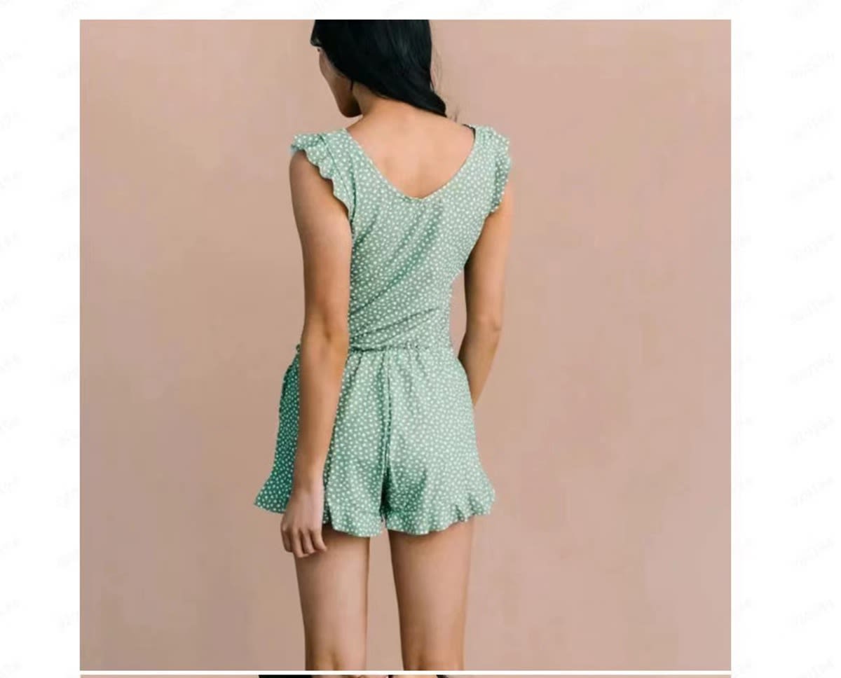 Summer Surfing Tight Spaghetti Straps Sleeveless Air Jumpsuit view 23