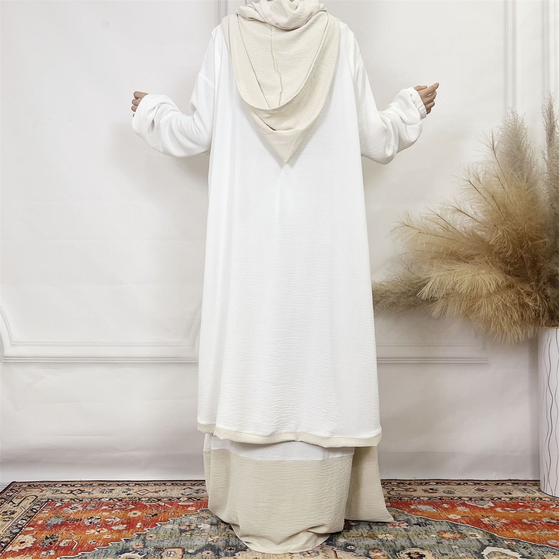 Women's Double-layer Hat Long Sleeve Skirt Suit view 4