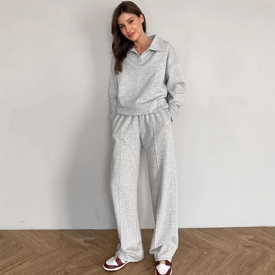 European And American Fall Winter Fashion Two-piece Set