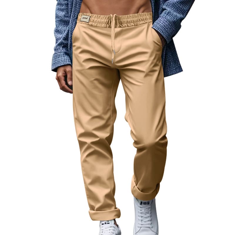 Men's Trousers With Pockets Casual Loose Comfortable Quick-drying Waist-tied Pants view 6