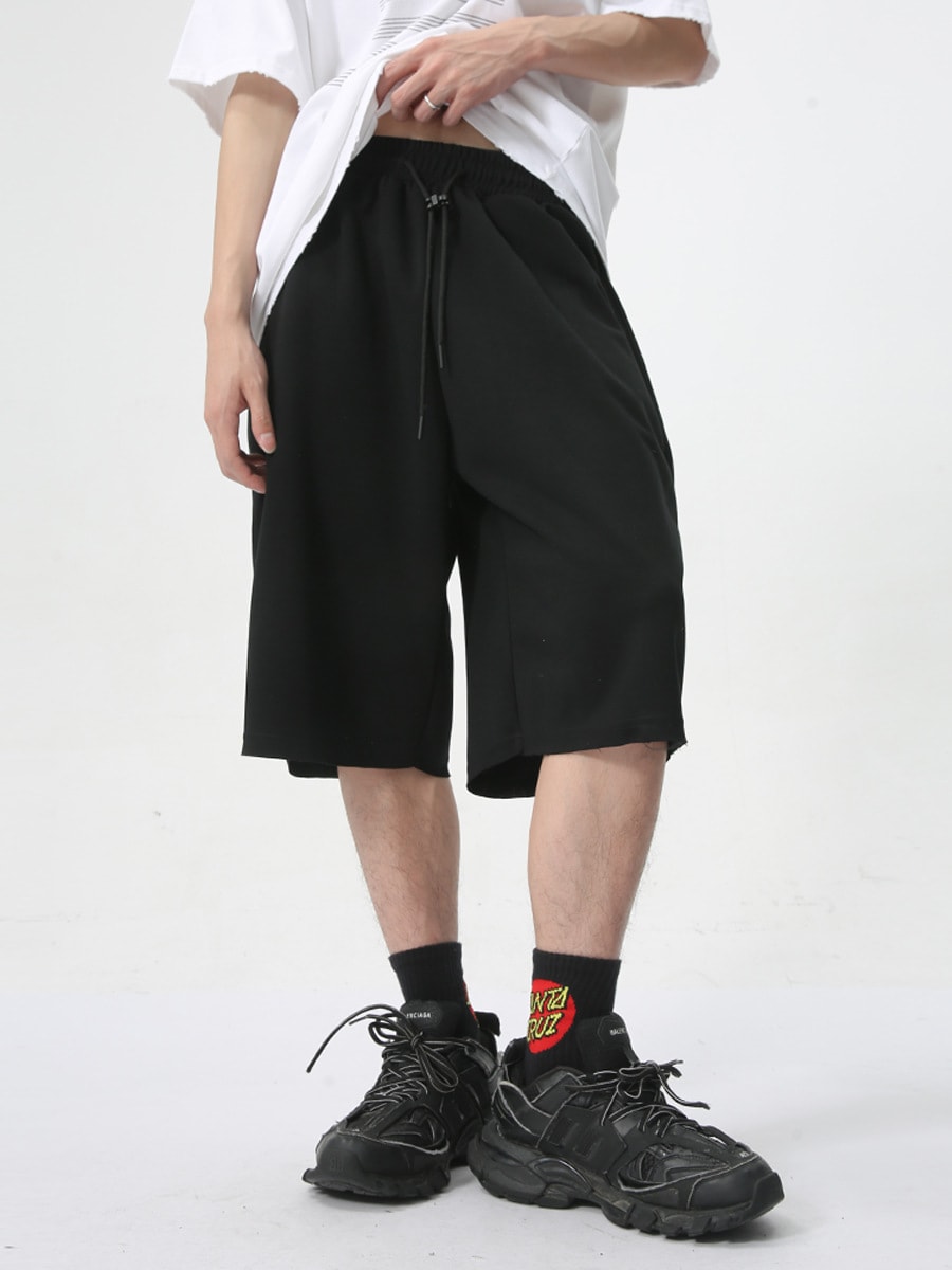 Men's Simplicity Solid Color Casual Shorts view 4