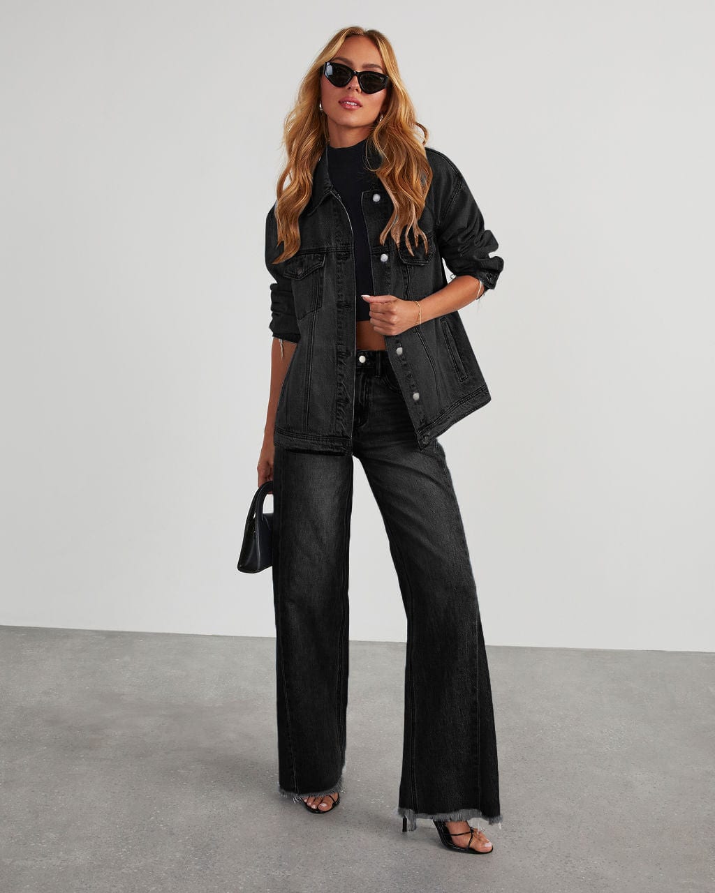 Loose Casual Straight-leg Wide Leg Mop Pants Women view 2