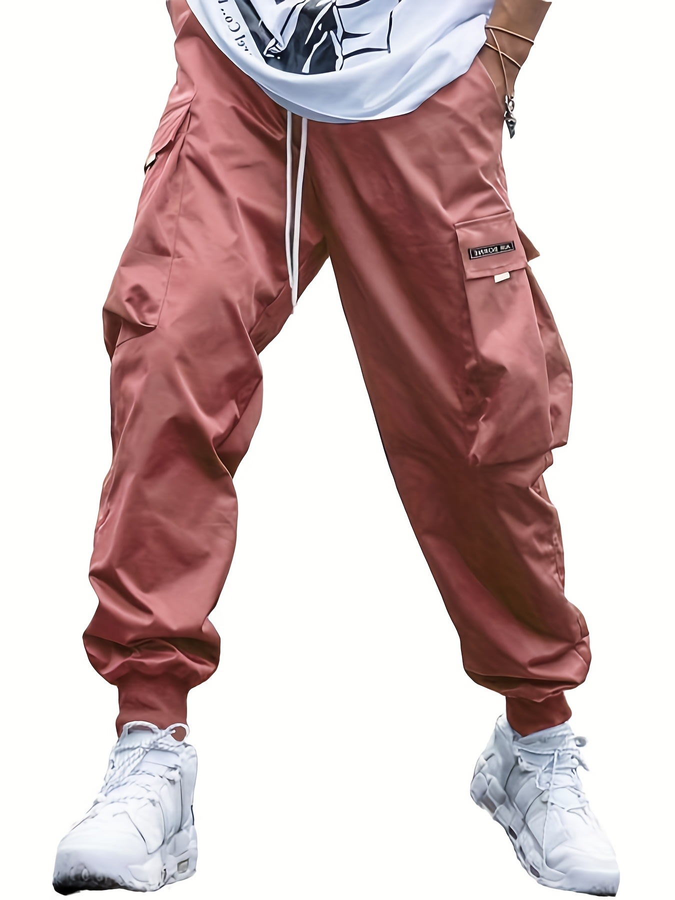 Multi-pocket Cargo Pants Men's Casual Hip-Hop Drawstring Trousers Outdoor Streetwear Sports Pant view 11
