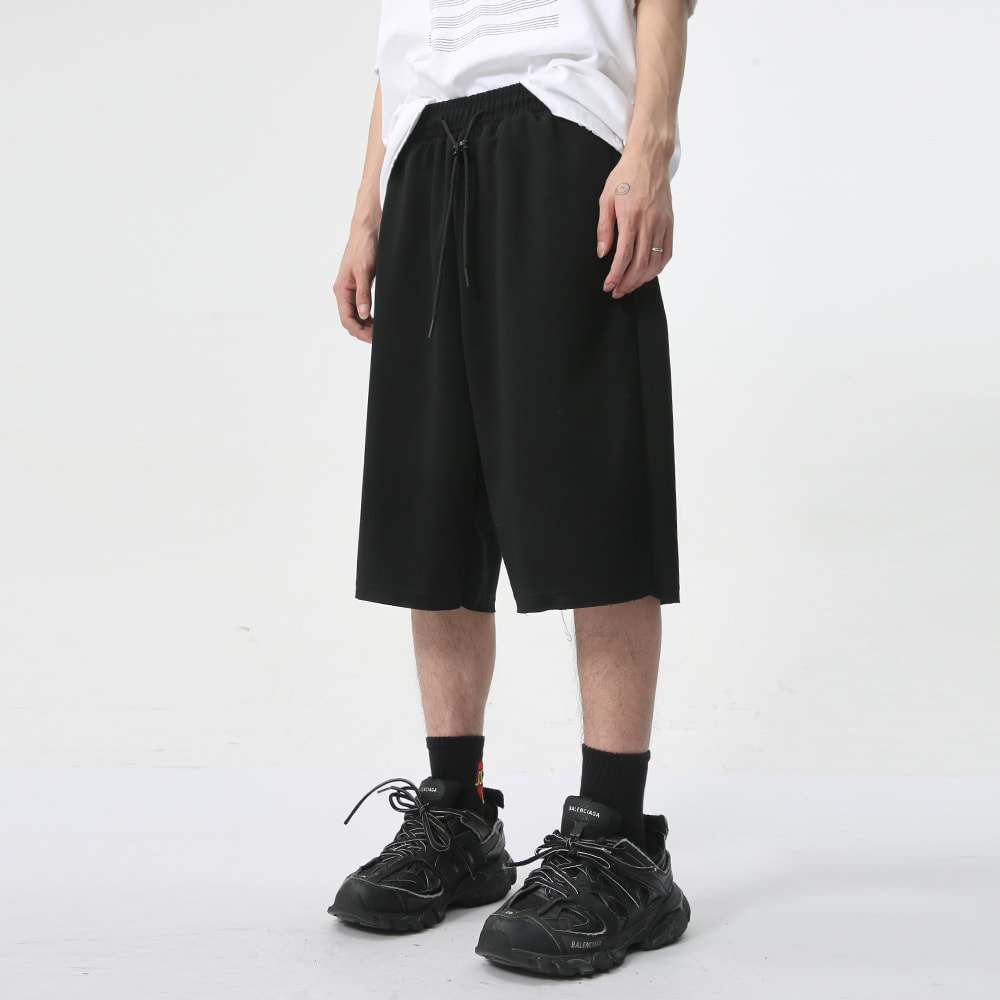 Men's Simplicity Solid Color Casual Shorts view 6