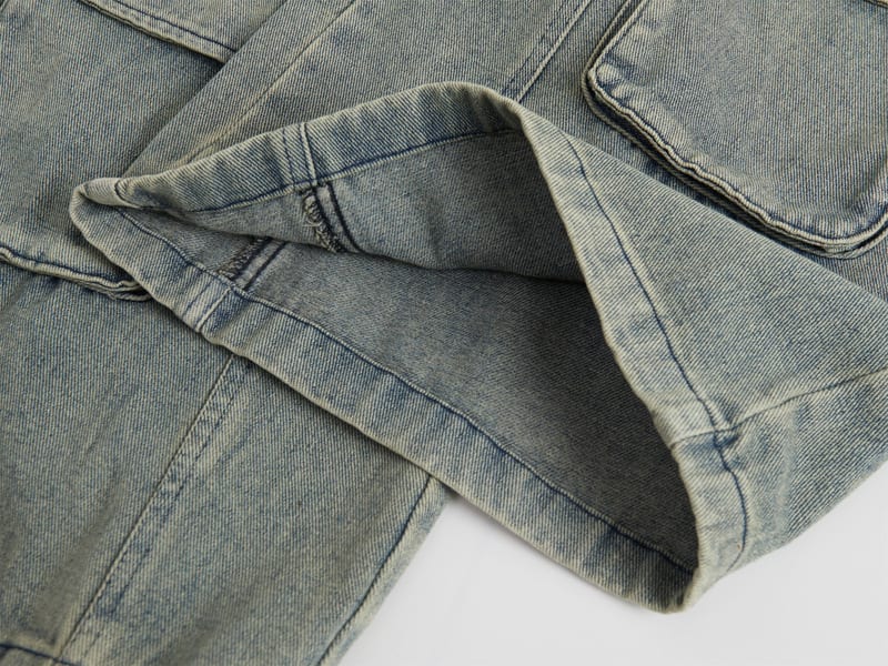 Fashion Straight Denim Pants Men And Women view 8